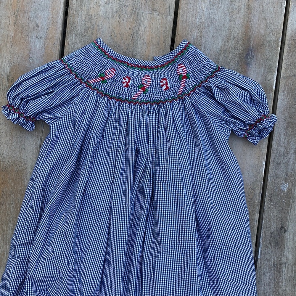Smocked Christmas dress